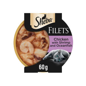 Sheba Fillets Cat Food Tray with Chicken in Gravy