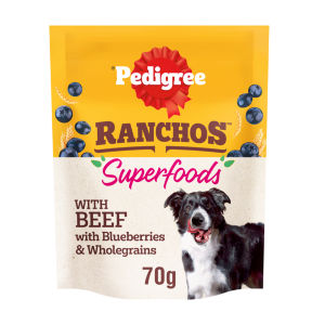 Pedigree Ranchos Superfoods Beef Dog Treat Blueberries & Wholegrains