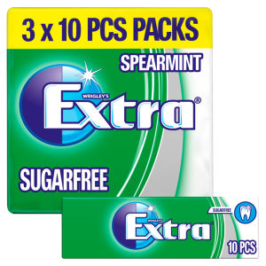 Spearmint Chewing Gum Sugar Free 3 x 10 pieces