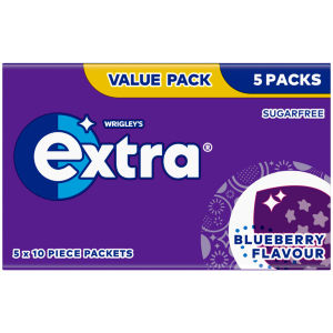 Wrigley's Extra Blueberry Flavour Sugarfree Chewing Gum Bottle