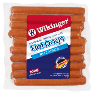 10 Classics Beechwood Smoked Sausages Hot Dogs 413g