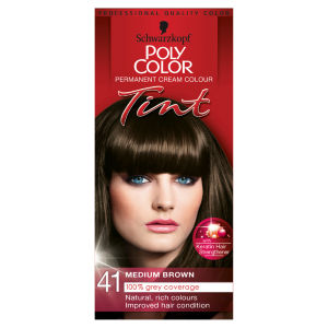 Poly Color Permanent Cream Colour Tint 41 Medium Brown