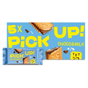 PiCK UP! Choco & Milk Chocolate Biscuit Bars 5 pack