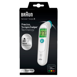 Sensian™ Swipe 5 Temple thermometer |TempleSwipe™ Technology |Colour-Coded Digital Display | Baby and Child Friendly | 3-Sec Results | #1 Brand among doctors1  | BST200