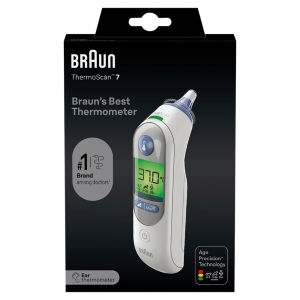 ThermoScan® 7 Ear thermometer | Age Precision® Technology | Colour-coded Digital Display | Baby and Infant Friendly | #1 Brand among doctors1