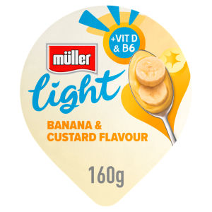 Muller Light Banana Custard Yogurt 160G