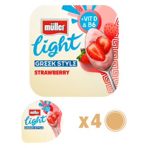Light Greek Style Strawberry Yogurt 4 x 115g