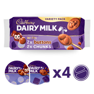 Cadbury Dairy Milk Button & Chunk Desserts 4x75g