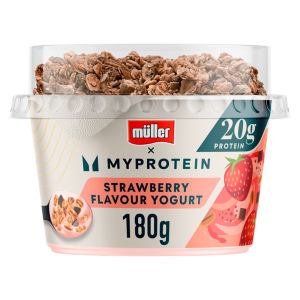 Muller X MYProtein CRUNCH Strawberry Yogurt (with protein chocolate granola) 180g