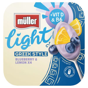 Light Greek Style Blueberry & Lemon 4 x 115 (460g)