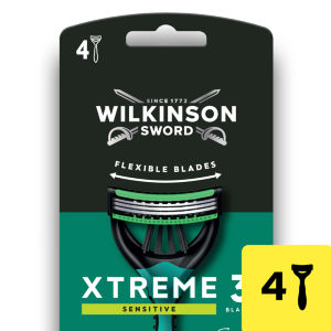 Xtreme 3 Sensitive Comfort Men's Disposable Razors x4
