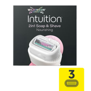Wilkinson Sword Intuition 2in1 Soap & Shave Nourishing Blades 3s