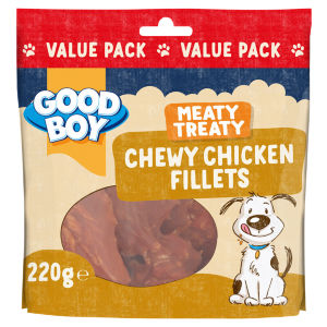Meaty Treaty Chewy Chicken with Rice Sticks 220g