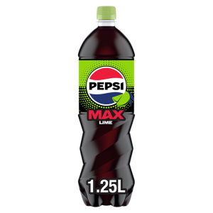 Pepsi Max Lime No Sugar Cola Bottle 1.25L