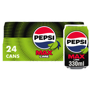 Pepsi Max Lime No Sugar Cola Cans 24 x 330ml