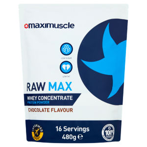 Raw Max Whey Protein Powder Concentrate Chocolate Flavour