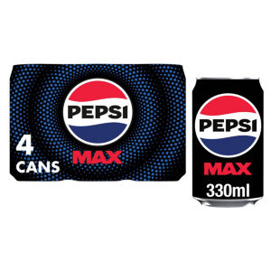 Max No Sugar Cola Cans 4 x 330ml