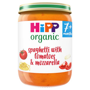 HiPP Organic Spaghetti with Tomatoes & Mozzarella Baby Food Jar 7+ Months 190g