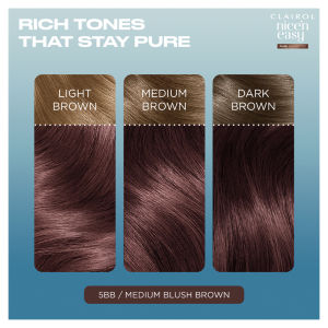 Clairol Nicen Easy Cr%C3%A8Me Pure Brunettes Permanent Hair Dye 5Bb Medium Blush Brown