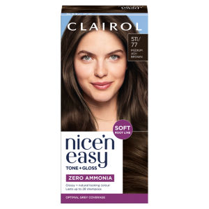Clairol Nice'N Easy Tone+Gloss Semi Permanent 511/77 Medium Ash Brown