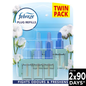 Febreze Ambipur 3Volution Air Freshener Plug in Refills Cotton Fresh 2x20ml