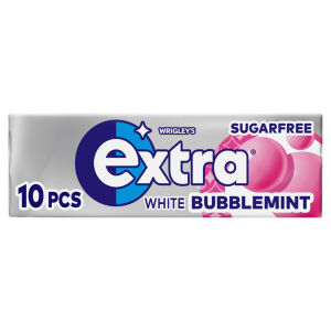 White Bubblemint Sugar Free Chewing Gum x10 Pieces