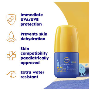 NIVEA Kids Protect & Care Roll-On Sun Cream SPF50+ 50ML