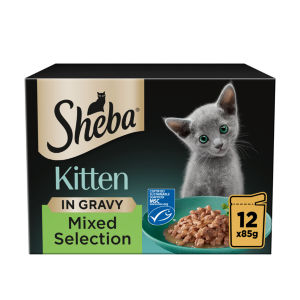 Sheba Fresh & Fine Wet Cat Food Pouches Fish in Gravy