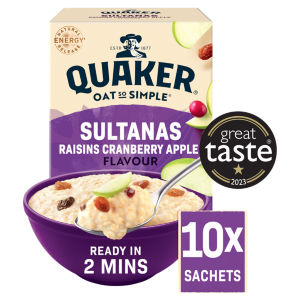 Quaker Oat So Simple Sultana & Raisin Porridge Sachets 10x38.5g