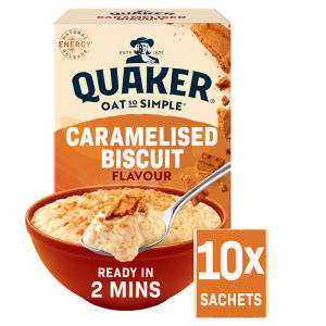 Quaker Oat So Simple Porridge Sachets - Caramelised Biscuit 10x33.4g