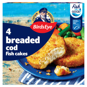 Birds Eye 4 MSC Breaded Cod Fish Cakes