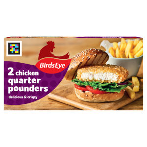 2 Chicken Quarter Pounders Burgers 227g