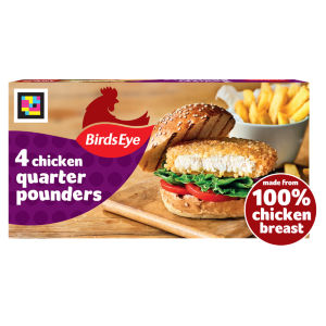 Birds Eye Chicken Quarter Pounders 4 Pack 454g