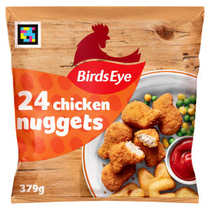 24 Wholegrain Breaded Chicken Nuggets 379g