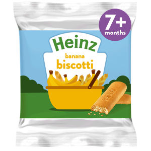 Heinz Strawberry & Banana Biscotti Baby Food Snacks 7+ Months