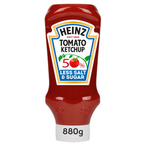 Heinz 50% Less Salt & Sugar Tomato Ketchup 880g