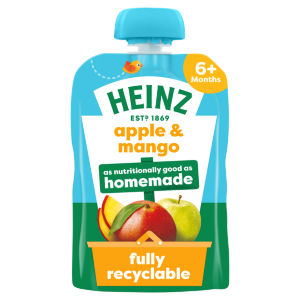 Heinz Apple & Mango Baby Food Fruit Puree Pouch 100g