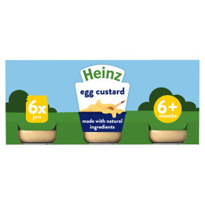 By Nature Egg Custard Jars Baby Food 6+ Months 6x120g
