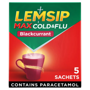 Max Cold & Flu Blackcurrant 5 Sachets