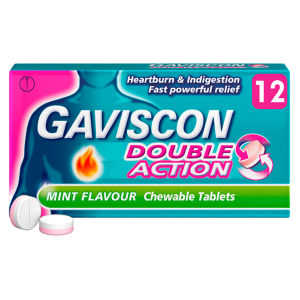 Gaviscon Double Action Tabs Heartburn Indigestion Mint