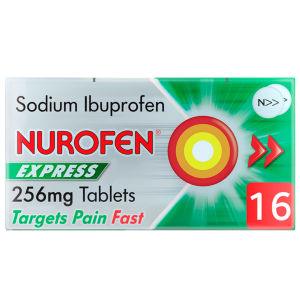 Express Sodium Ibuprofen 256mg Tablets Pack of 16