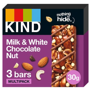 KIND Milk & White Chocolate Nut Bars 3x30g