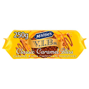 V.I.Bs Classic Caramel Bliss Chocolate Digestive Biscuits