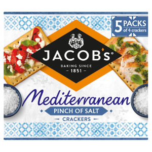 Mediterranean Pinch of Salt Crackers Multipack 5 x 38g, 190g