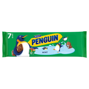 Penguin Mint Biscuit Bar 7 x 24.6g, 172g