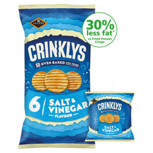 Jacob’s Crinklys Salt & Vinegar Multipacks 6x23g