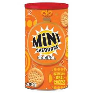 Jacob's Mini Cheddars Original Drum 260g
