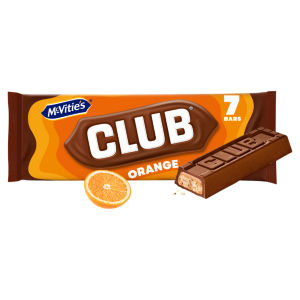 McVitie's Club Orange Biscuit Bars Multipack 7 x 22g