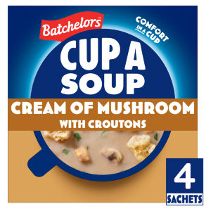 Batchelors Cup A Soup Cream Of Mushroom Croutons 4 Pack 99G