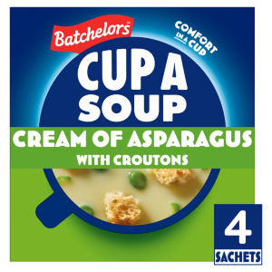 Cup A Soup Cream of Asparagus 4 Instant Soup Sachets 117g
